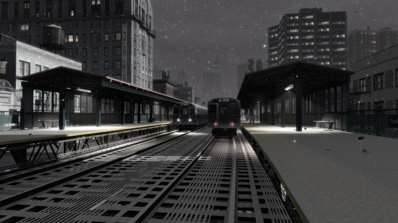 Рождество со снегом в GTA 4.