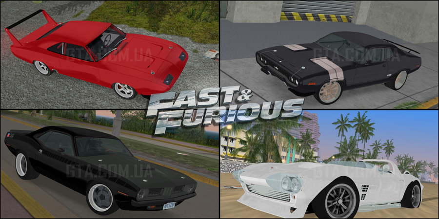 Cars from the second expansion for Fast & Furious Car Pack.